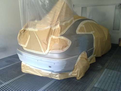 preparation masquage mercedes coupé