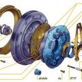 dessin vue de embrayage moteur